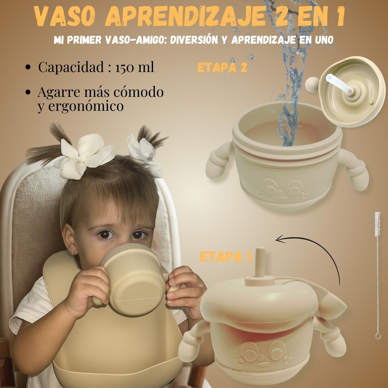 Cubertería de Silicona para Bebe (5 Piezas)
