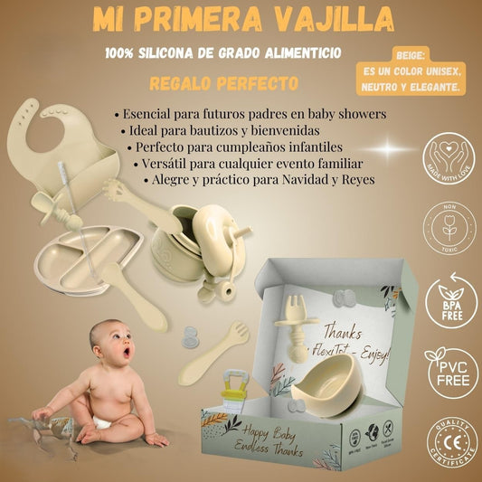 Cubertería de Silicona para Bebe (5 Piezas)