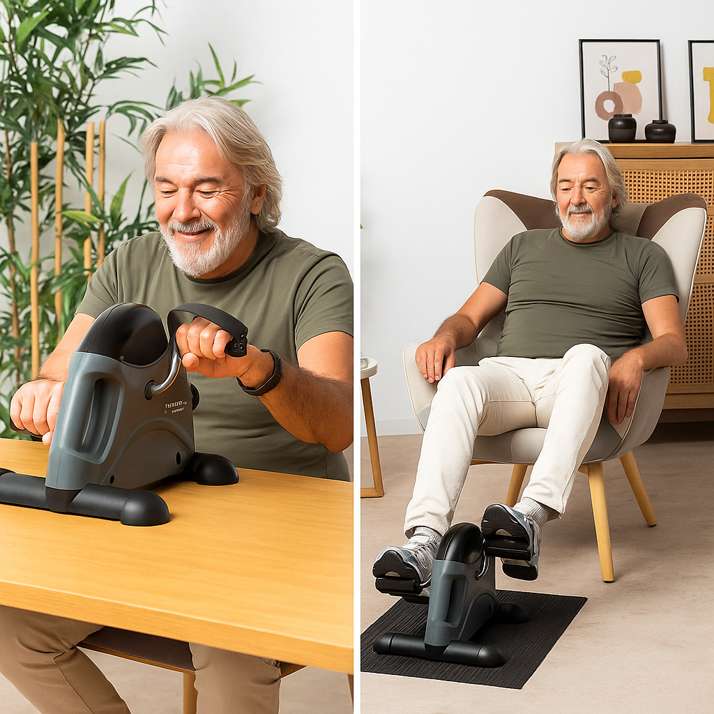 Pedaleador Estático para Piernas y Brazos