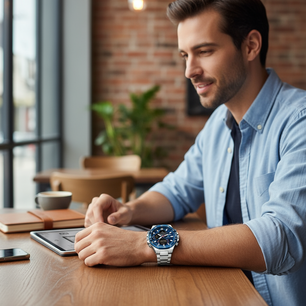 Hombre casual con reloj - Smart casual