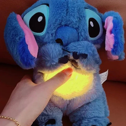Peluche relajante para bebé que simula respiración azul