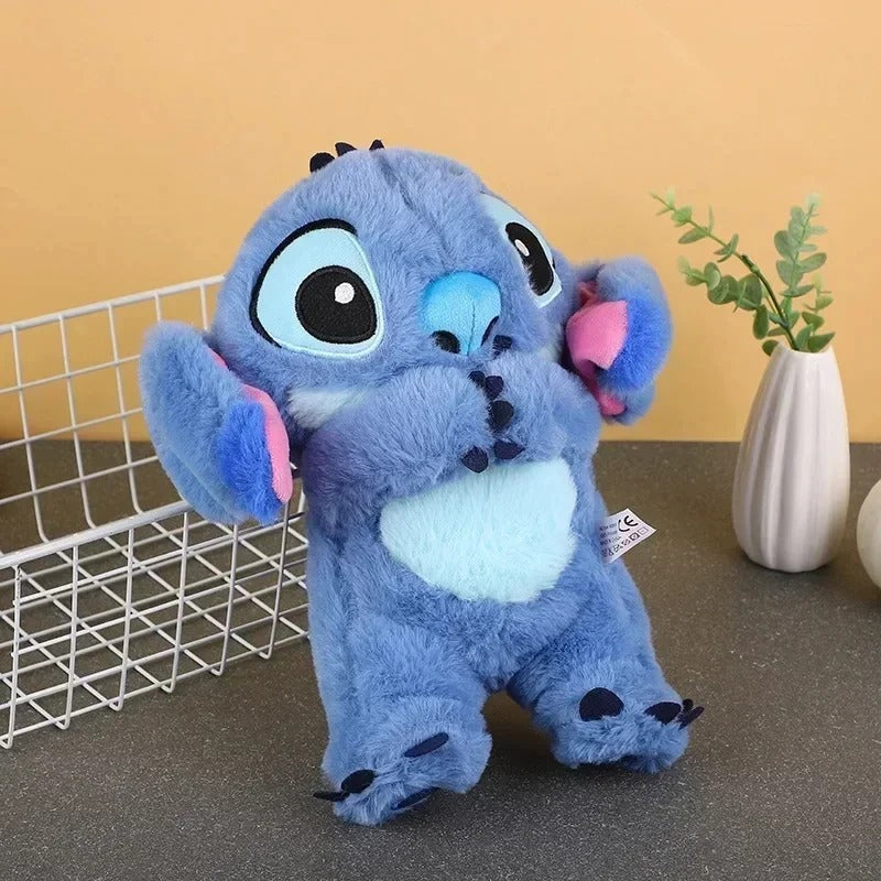 Peluche relajante para bebé que simula respiración azul