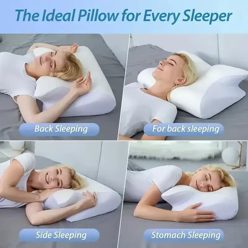 Almohada Cervical viscoelástica ortopédica  2 en 1